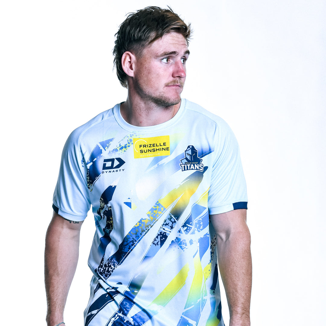 2024 Gold Coast Titans Junior Light Blue Training Tee