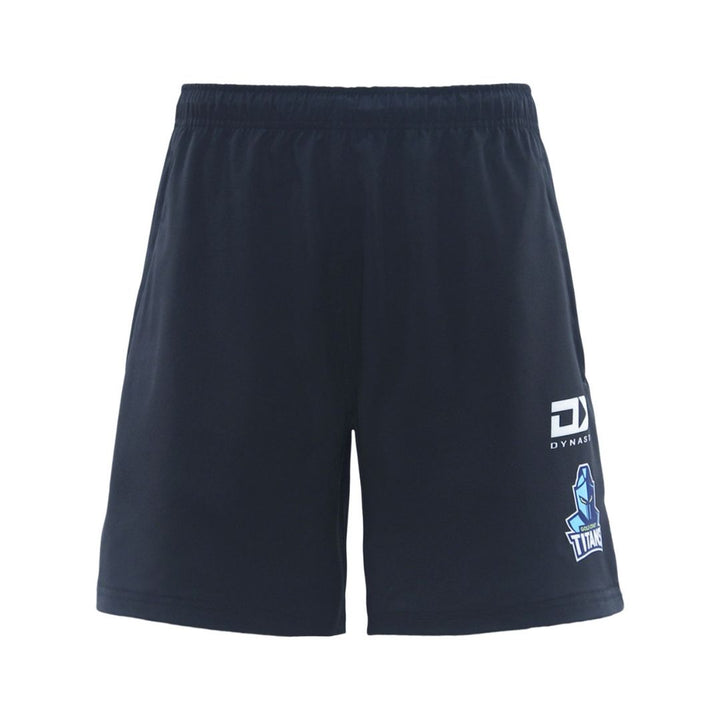 2025 Gold Coast Titans Mens Black Gym Shorts