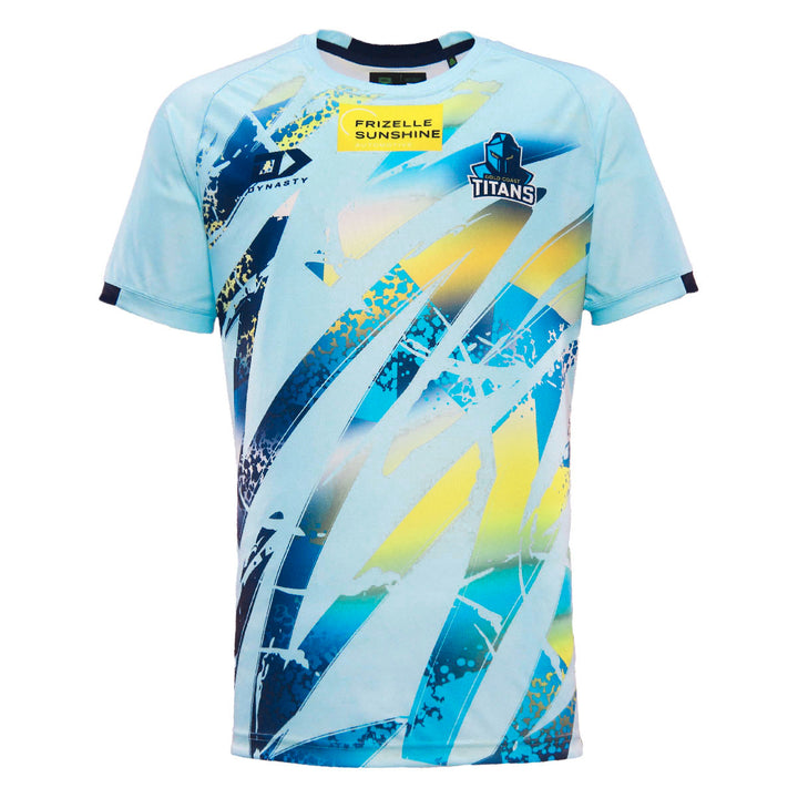 2024 Gold Coast Titans Mens Light Blue Training Tee