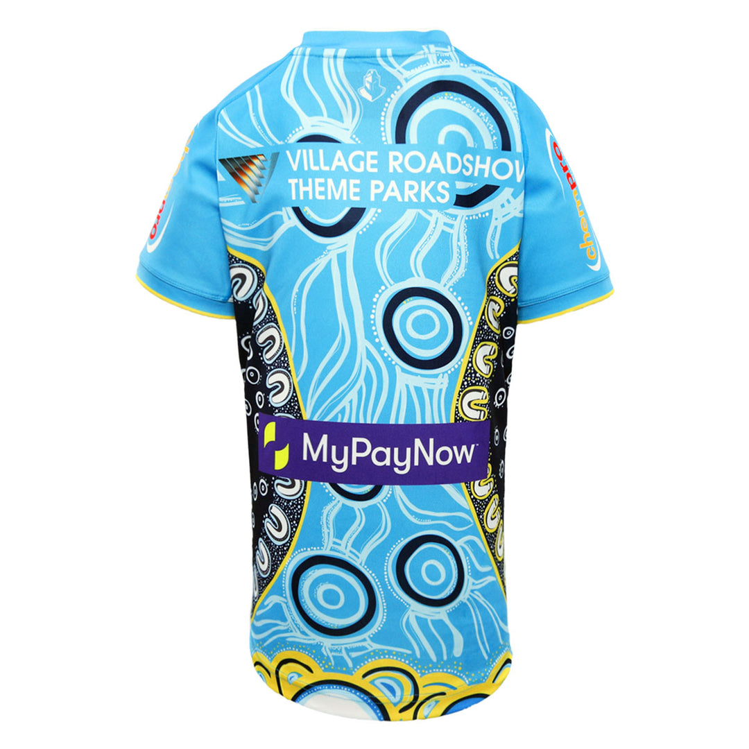 2024 Gold Coast Titans Junior Replica Indigenous Jersey-BACK