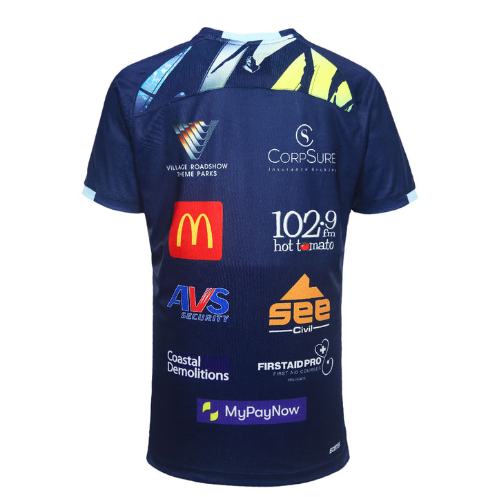 2024 Gold Coast Titans Mens Navy Training Tee-BACK