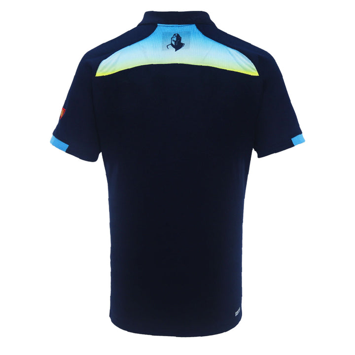 2024 Gold Coast Titans Mens Navy Media Polo-BACK