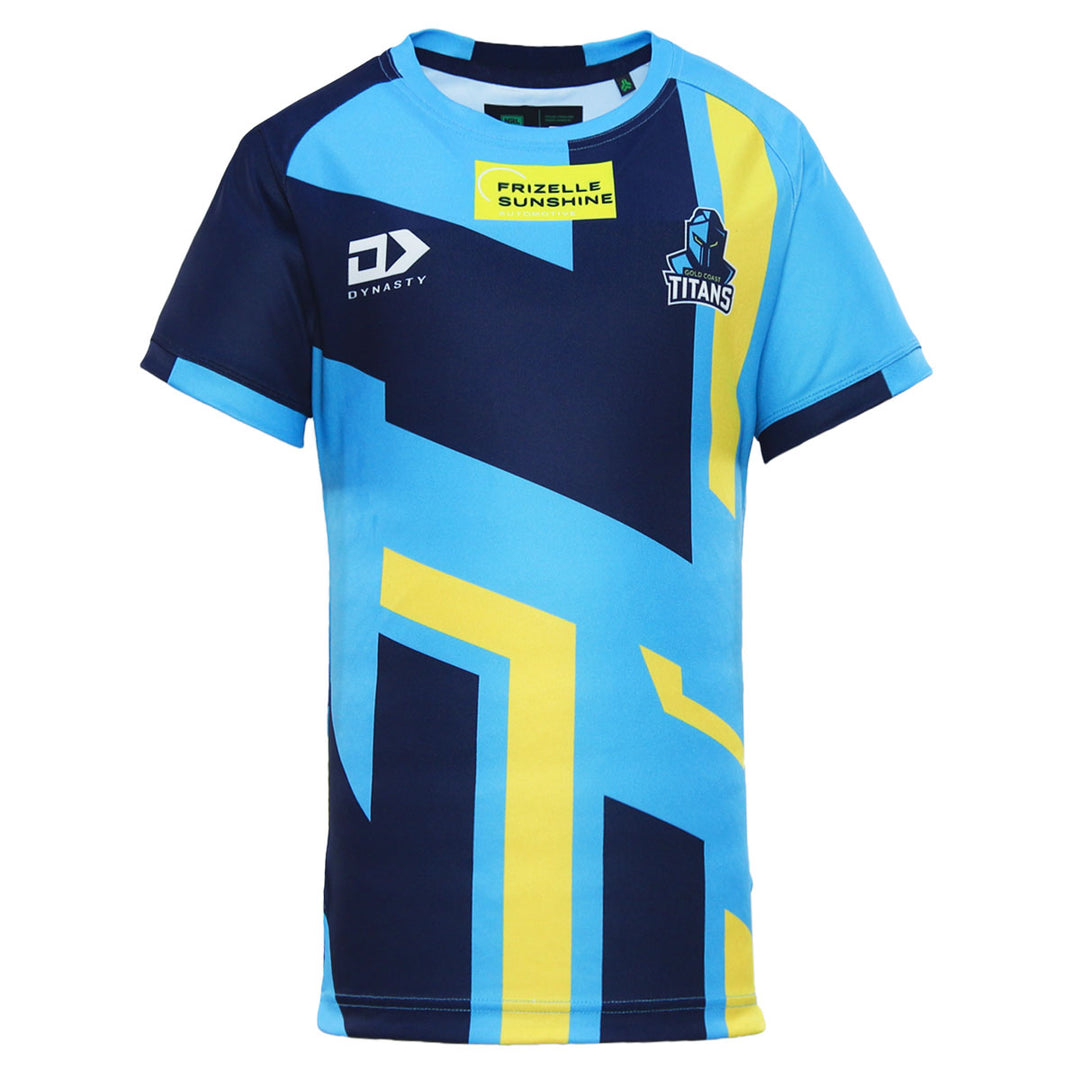 2024 Gold Coast Titans Junior Captains Run Tee-FRONT