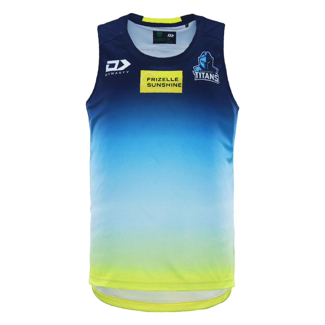 2024 Gold Coast Titans Mens Coaches Singlet-FRONT