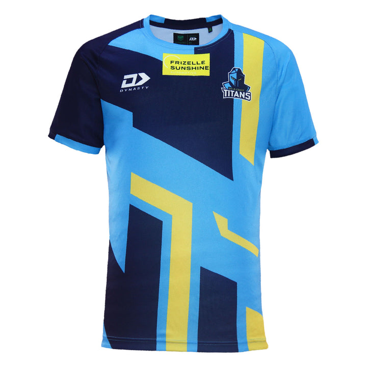 2024 Gold Coast Titans Mens Captains Run Tee-FRONT