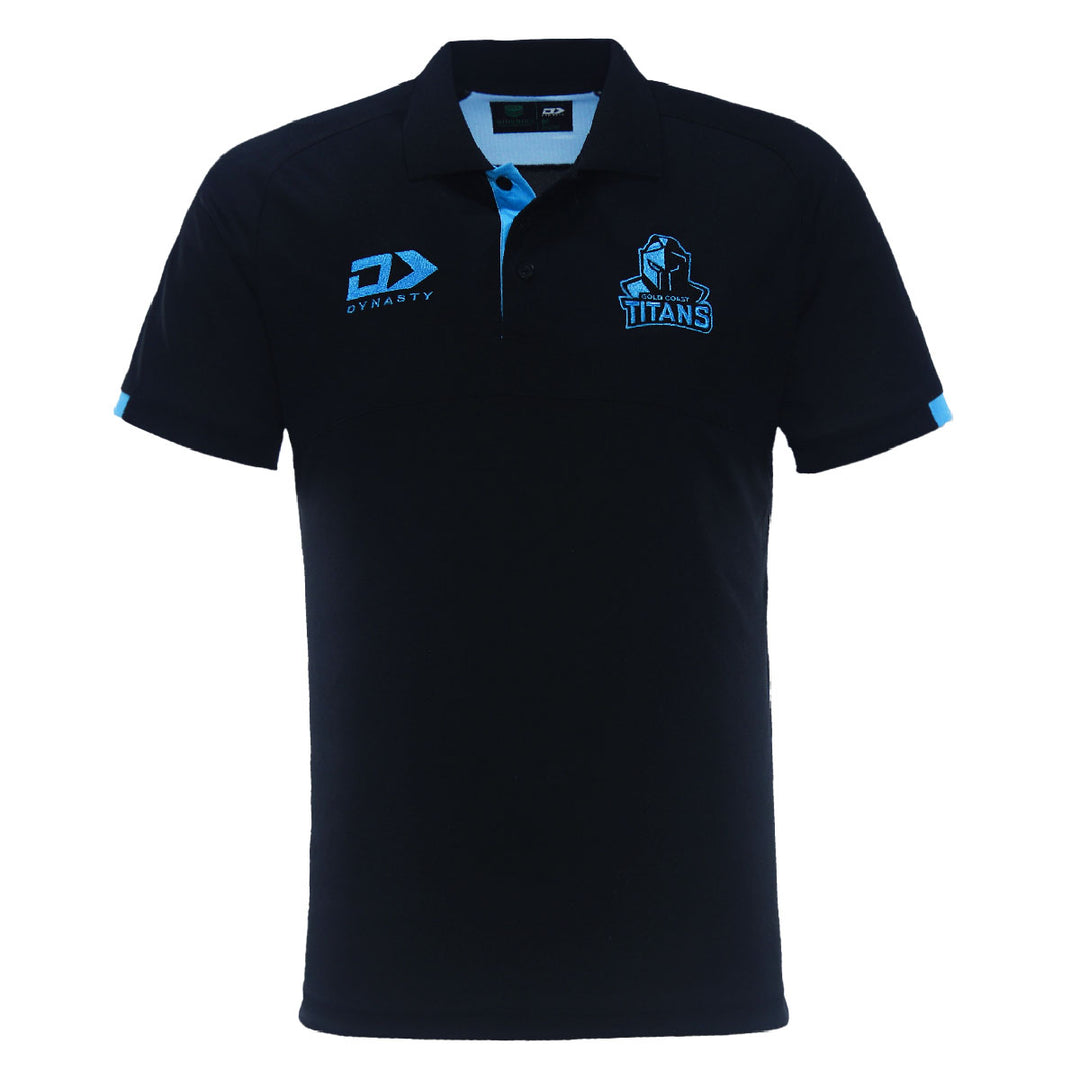 2024 Gold Coast Titans Mens Travel Polo-FRONT