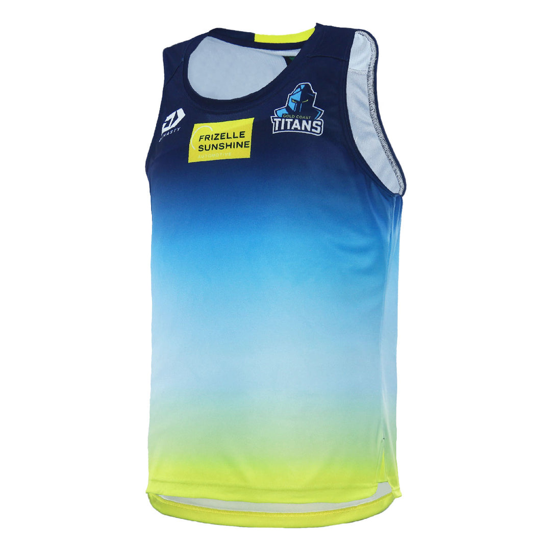 2024 Gold Coast Titans Mens Coaches Singlet-LEFT