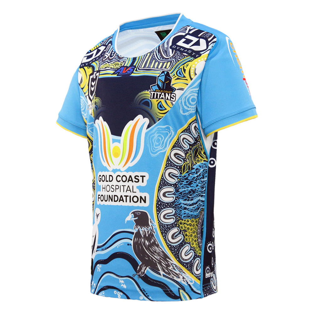 2024 Gold Coast Titans Junior Replica Indigenous Jersey-LEFT