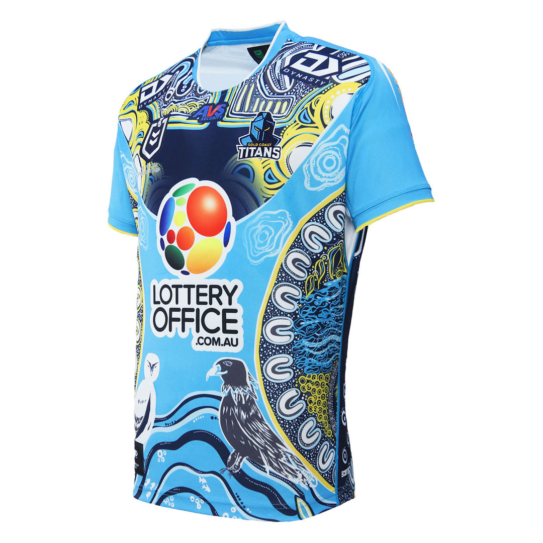 2024 Gold Coast Titans Mens Replica Indigenous Jersey-left