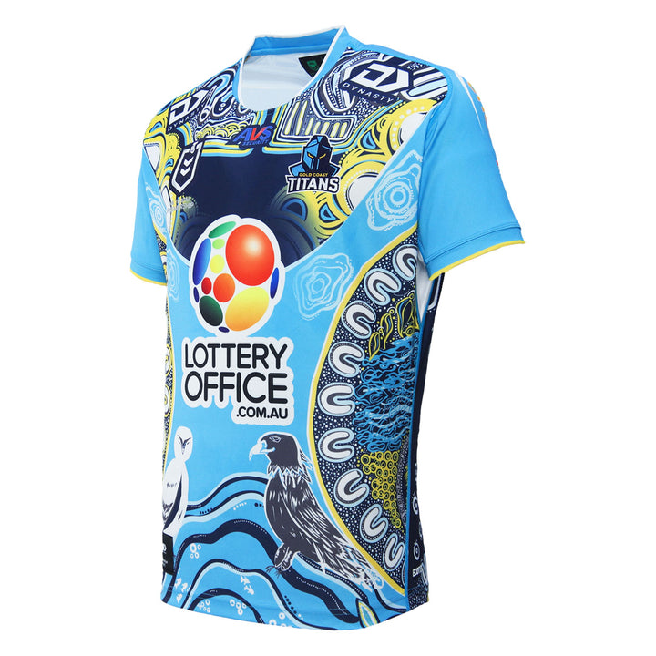 2024 Gold Coast Titans Mens Replica Indigenous Jersey-left