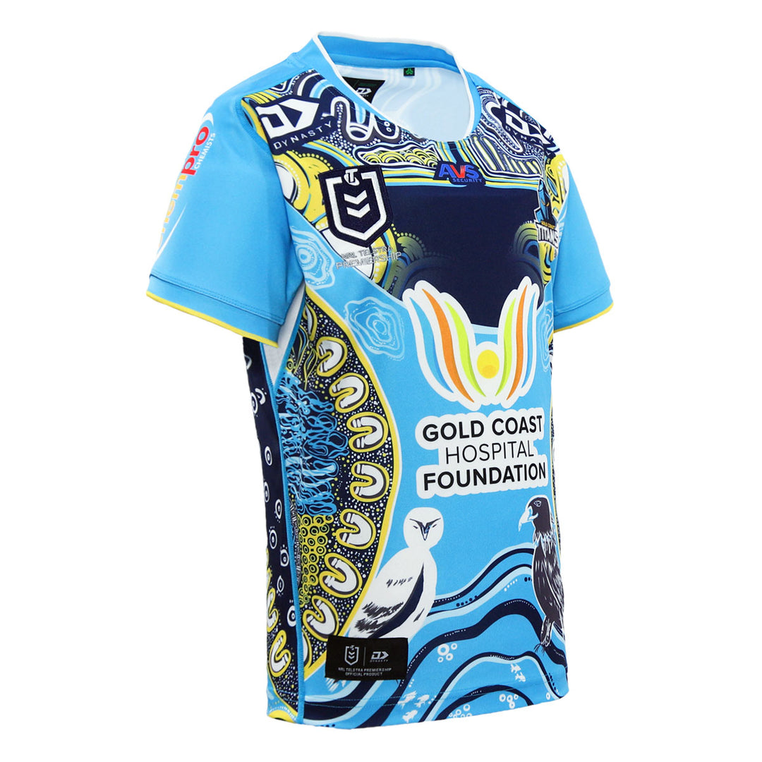 2024 Gold Coast Titans Junior Replica Indigenous Jersey-RIGHT