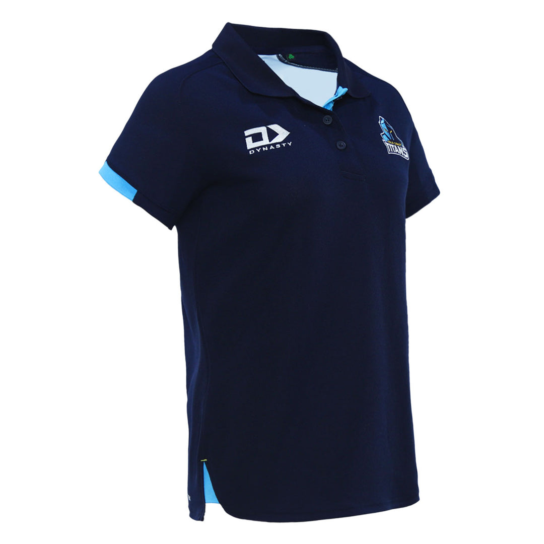 2024 Gold Coast Titans Ladies Navy Media Polo-RIGHT