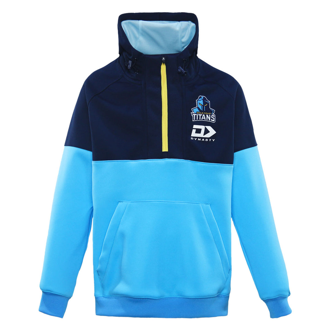 2024 Gold Coast Titans Junior Quarter Zip Hoodie-FRONT