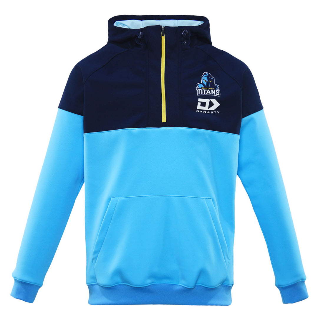 2024 Gold Coast Titans Mens Quarter Zip Hoodie-FRONT