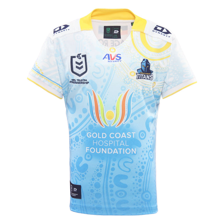2025 Gold Coast Titans Junior Replica Indigenous Jersey - White