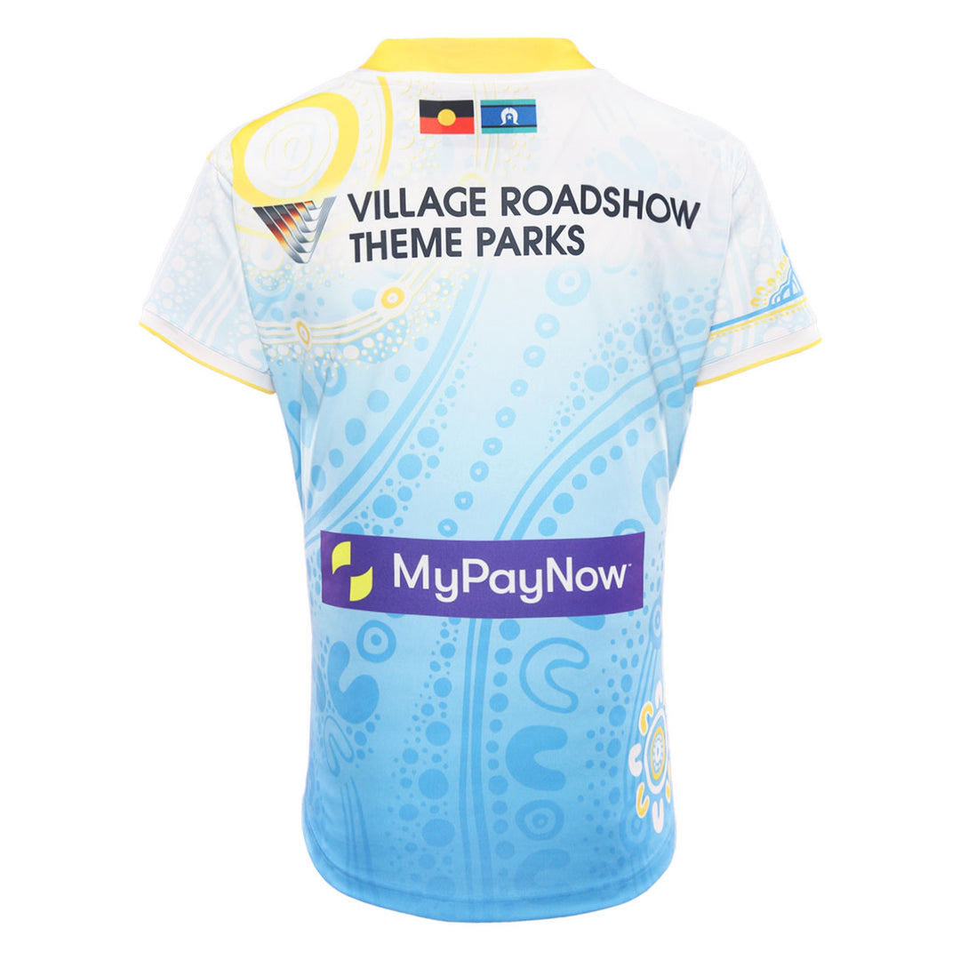 2025 Gold Coast Titans Mens Replica Indigenous Jersey - White