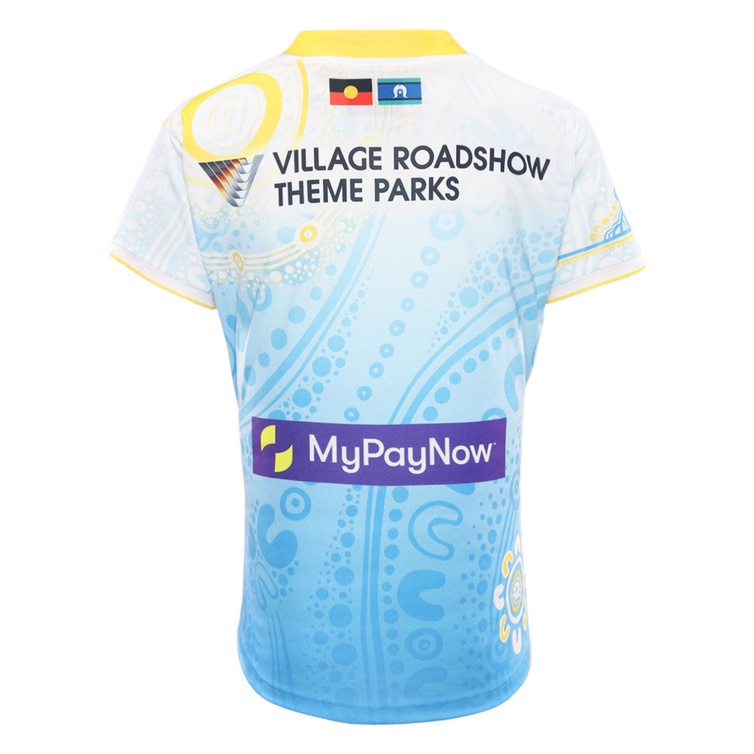 2025 Gold Coast Titans Mens Replica Indigenous Jersey - White