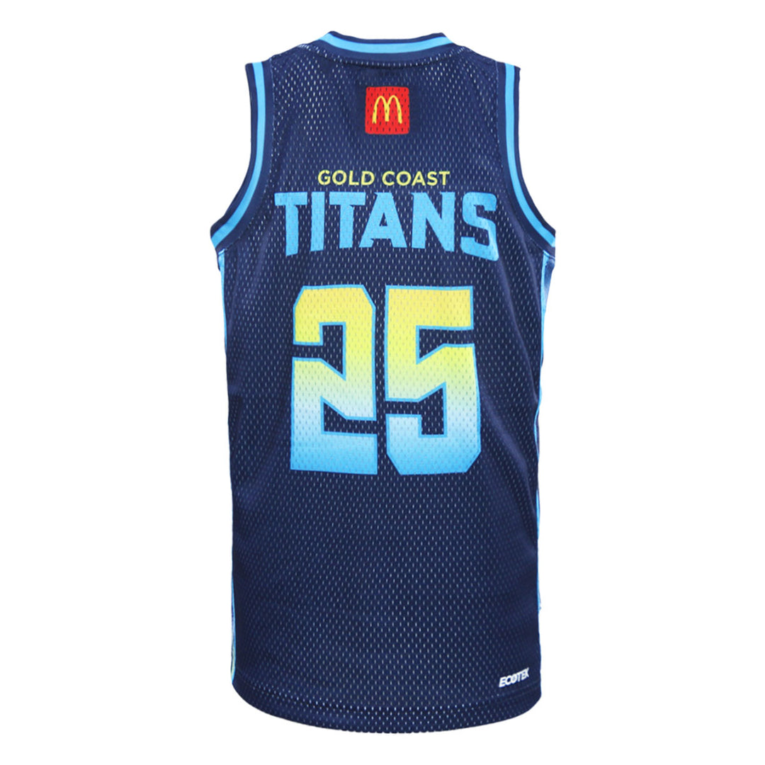 2025 Gold Coast Titans Junior Basketball Singlet