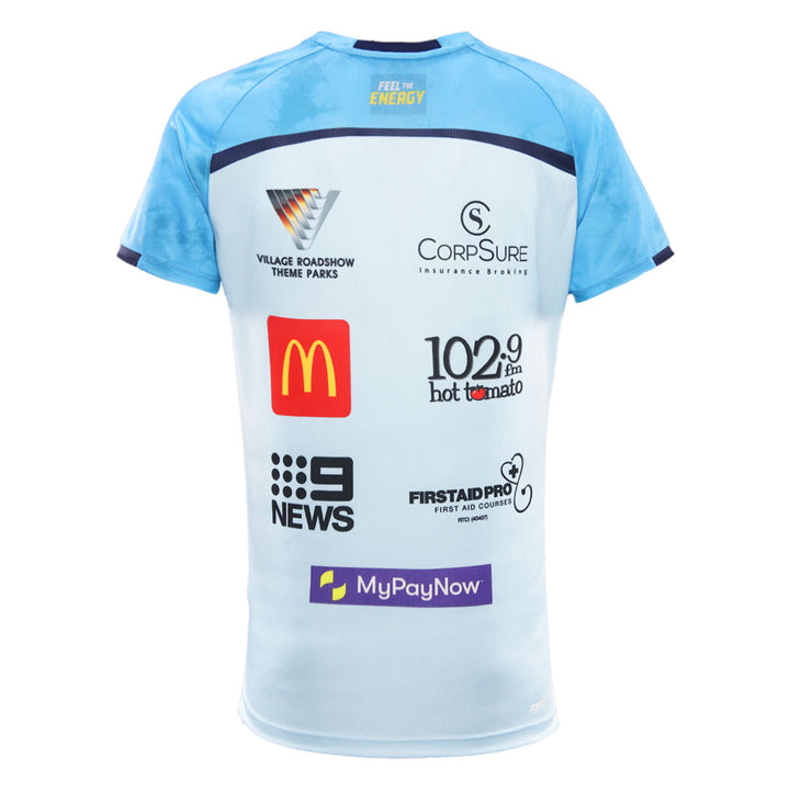 2025 Gold Coast Titans Mens Light Blue Training Tee