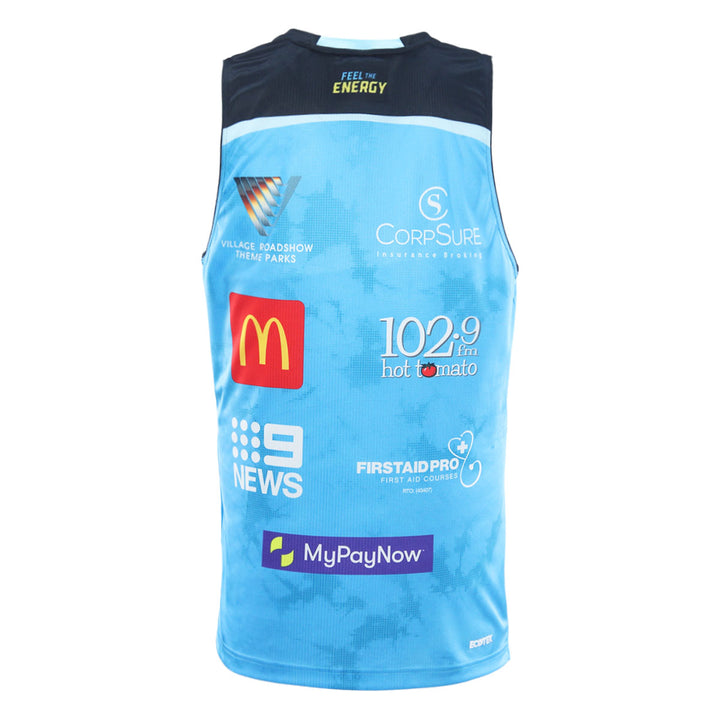 2025 Gold Coast Titans Mens Cyan Training Singlet