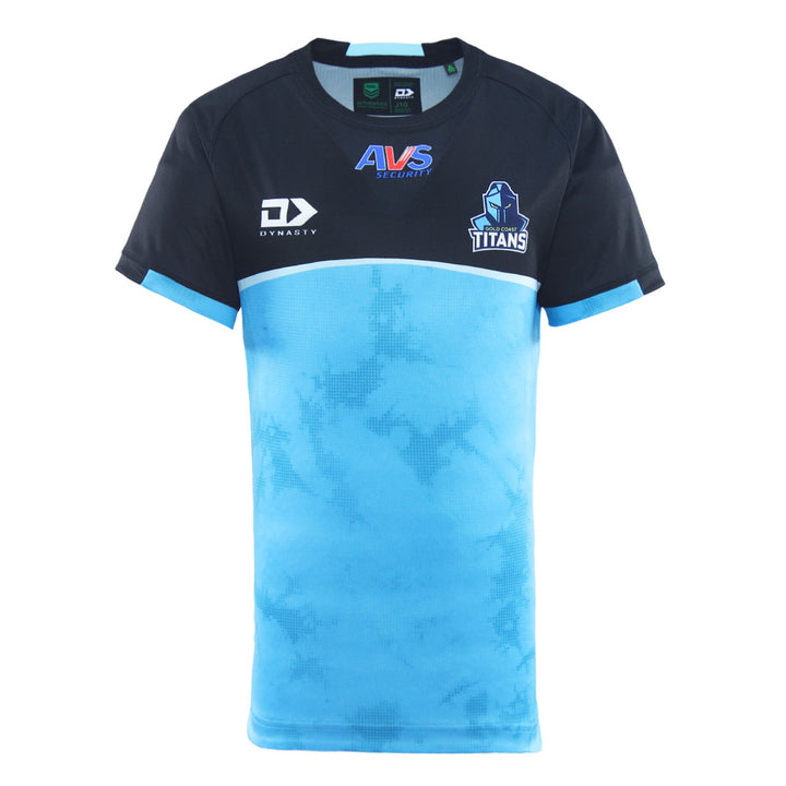 2025 Gold Coast Titans Junior Cyan Training Tee