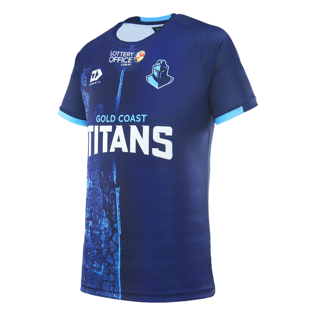 2025 Gold Coast Titans Mens Warm Up Tee