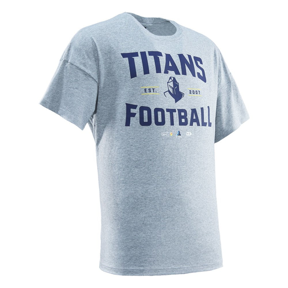 2025 Gold Coast Titans Mens Graphic Tee - Grey