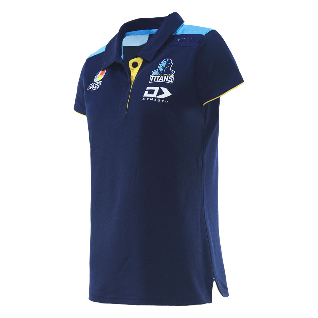 2026 Gold Coast Titans Ladies Media Polo - Navy