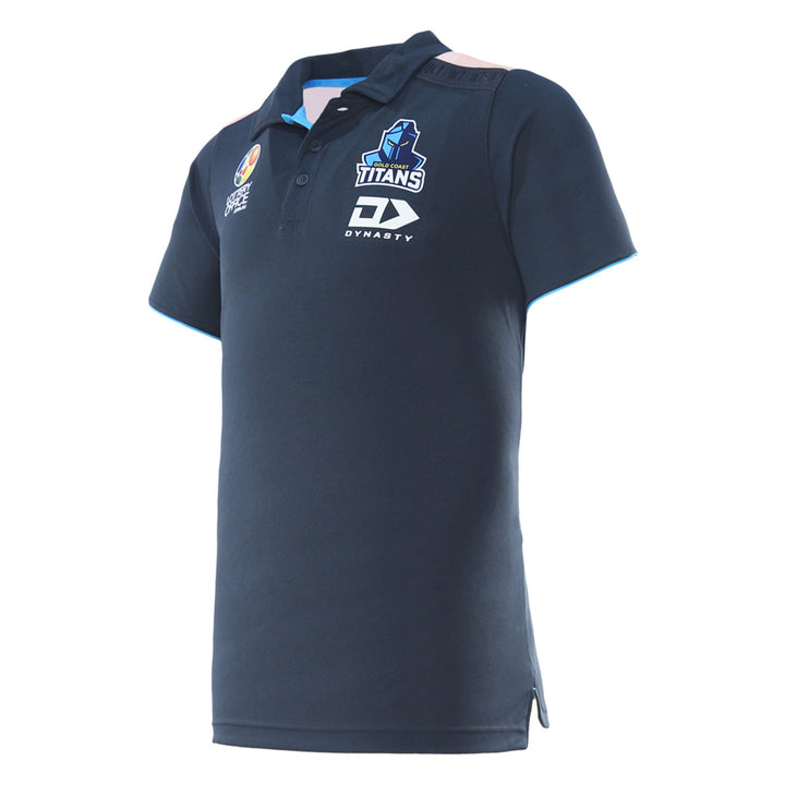 2026 Gold Coast Titans Mens Club Polo - Charcoal