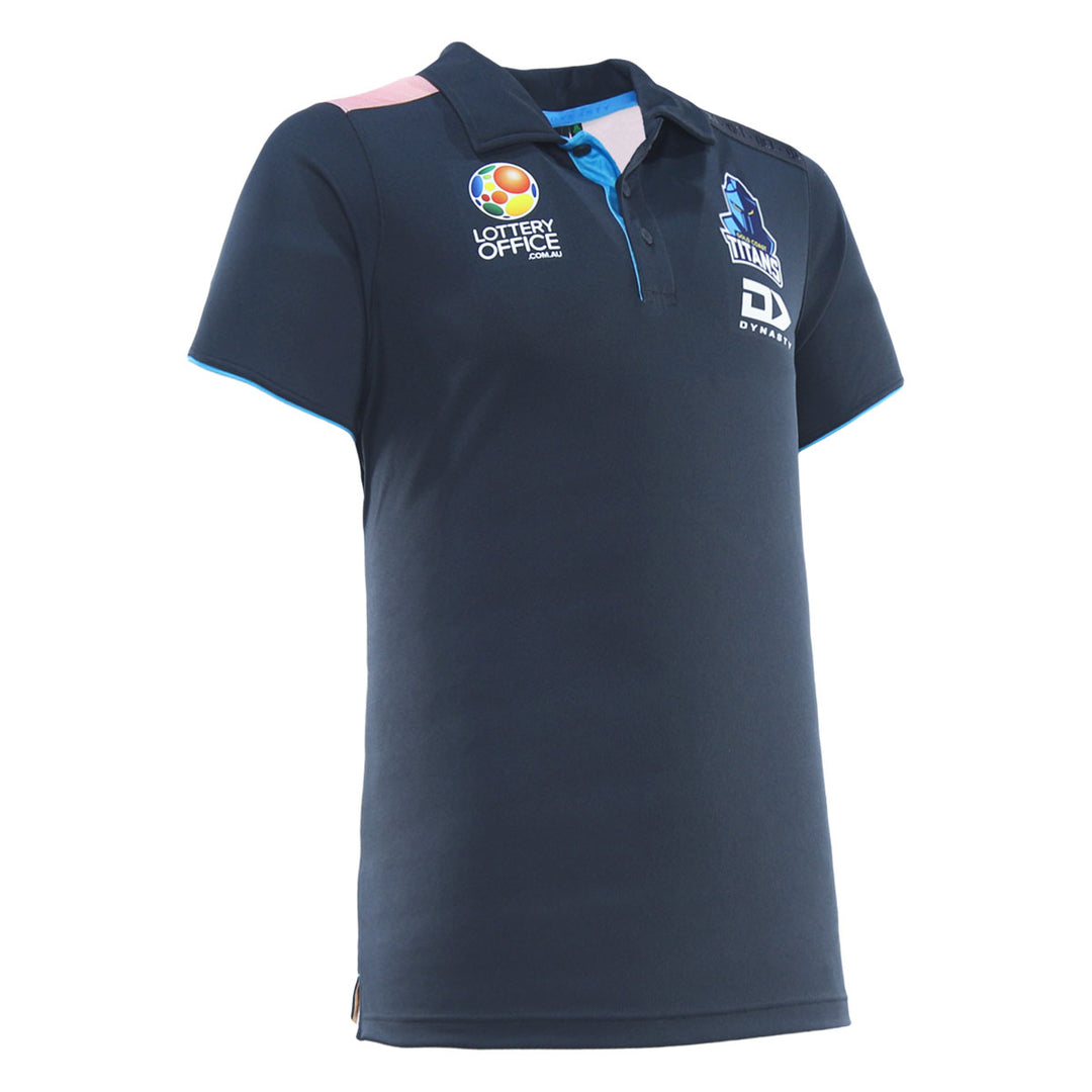 2026 Gold Coast Titans Mens Club Polo - Charcoal