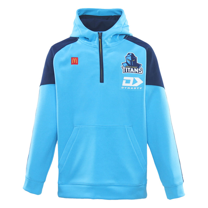 2026 GC Titans Juniors Qtr Zip Hoodie - Cyan