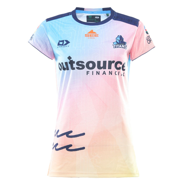 2026 Gold Coast Titans NRLW Ladies Alt Training Tee