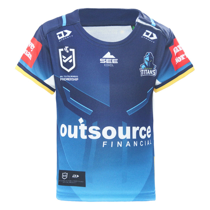 2026 Gold Coast Titans NRLW Toddlers Replica Home Jersey