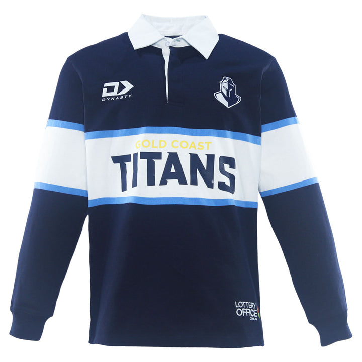 2026 GC Titans Mens LS Traditional Polo - Navy