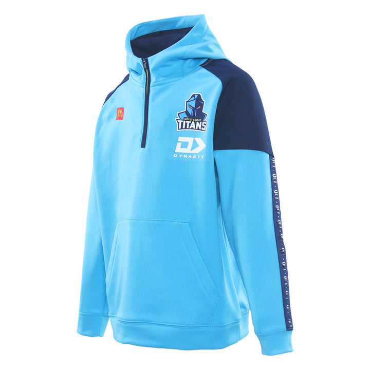 2026 GC Titans Juniors Qtr Zip Hoodie - Cyan