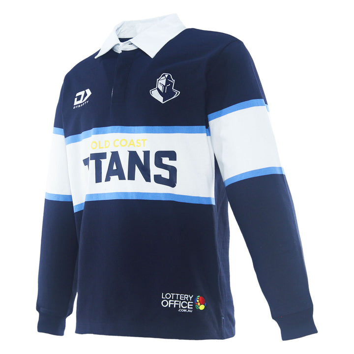 2026 GC Titans Mens LS Traditional Polo - Navy