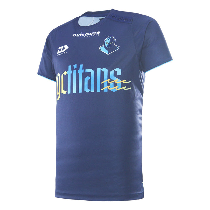 2026 Gold Coast Titans NRLW Mens Warm Up Tee
