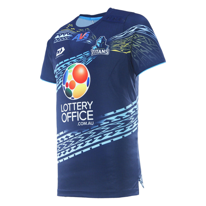 2026 Gold Coast Titans Mens Pasifika Tee - Navy