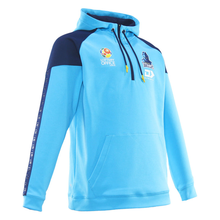 2026 GC Titans Mens Qtr Zip Hoodie - Cyan
