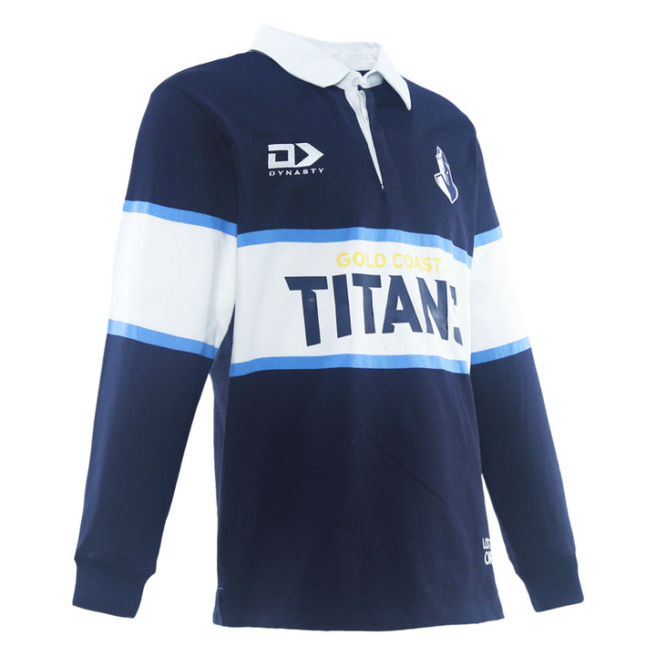 2026 GC Titans Mens LS Traditional Polo - Navy