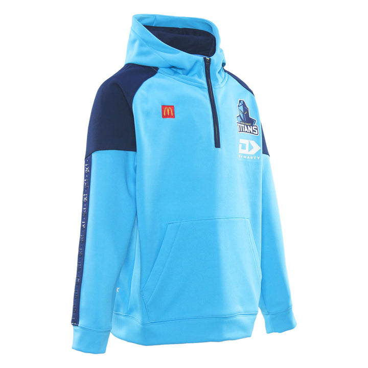 2026 GC Titans Juniors Qtr Zip Hoodie - Cyan