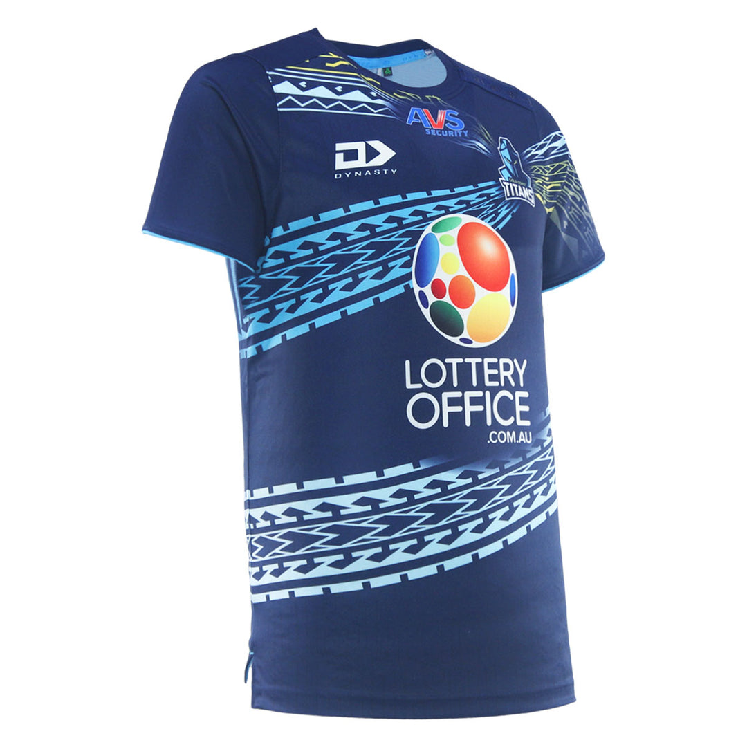 2026 Gold Coast Titans Mens Pasifika Tee - Navy