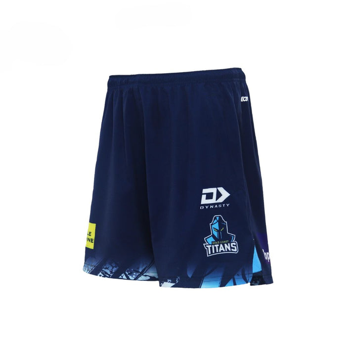 2024 Gold Coast Titans Mens Navy Gym Short-LEFT