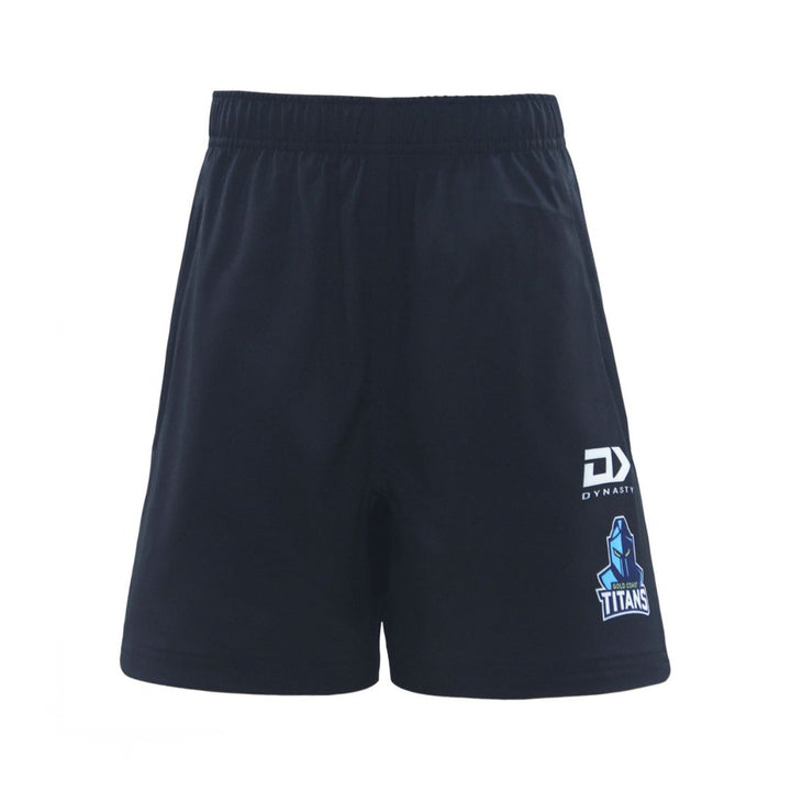 2025 Gold Coast Titans Junior Black Gym Shorts