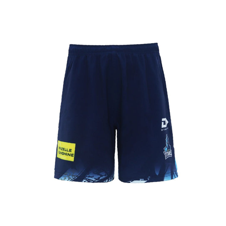 2024 Gold Coast Titans Mens Navy Gym Short-FRONT