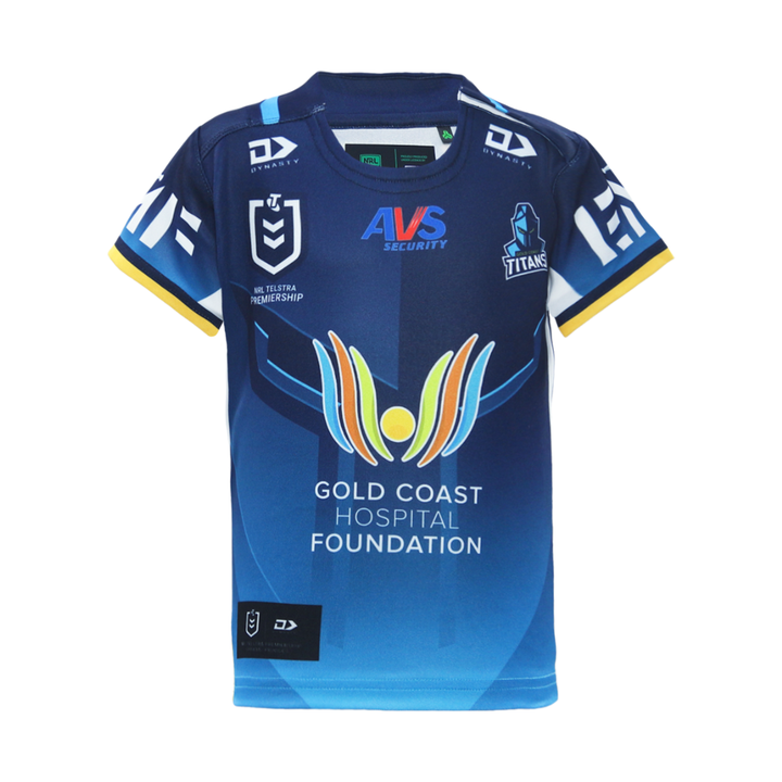 2026 Gold Coast Titans Junior Replica Home Jersey - Fade