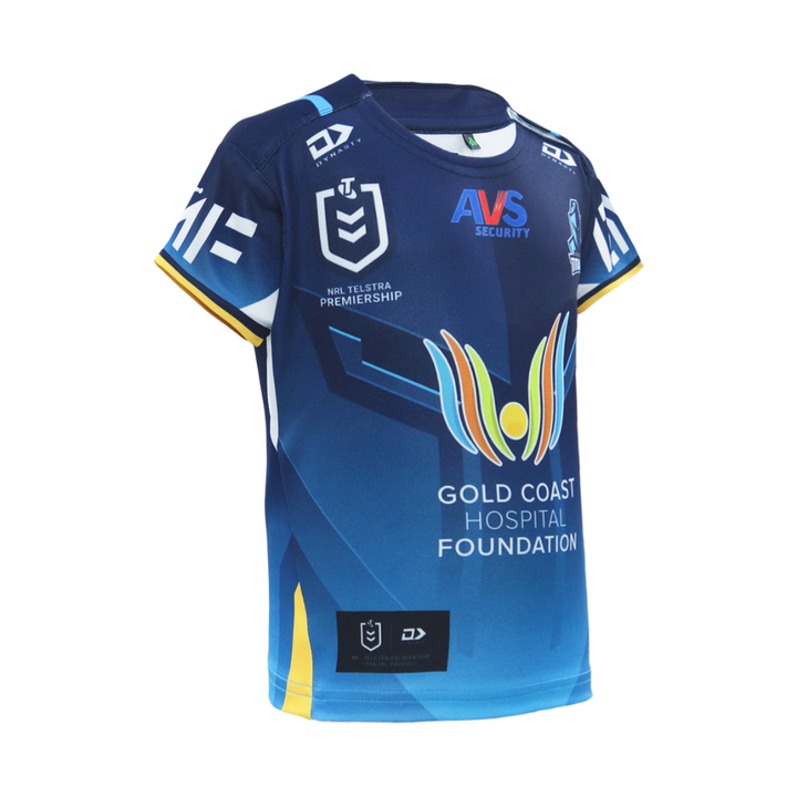 2026 Gold Coast Titans Junior Replica Home Jersey - Fade