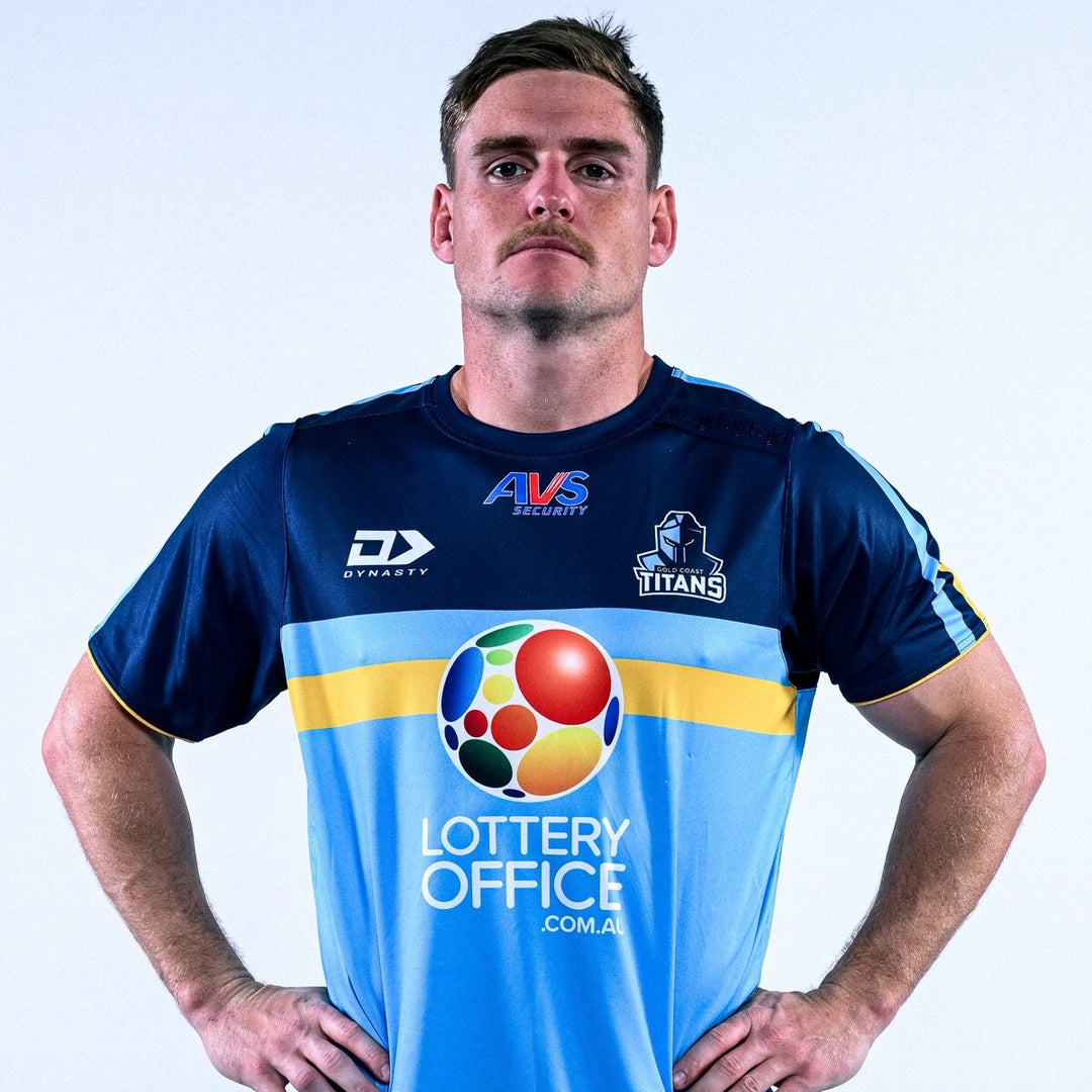 2026 Gold Coast Titans Adults Coaches Tee - Cyan