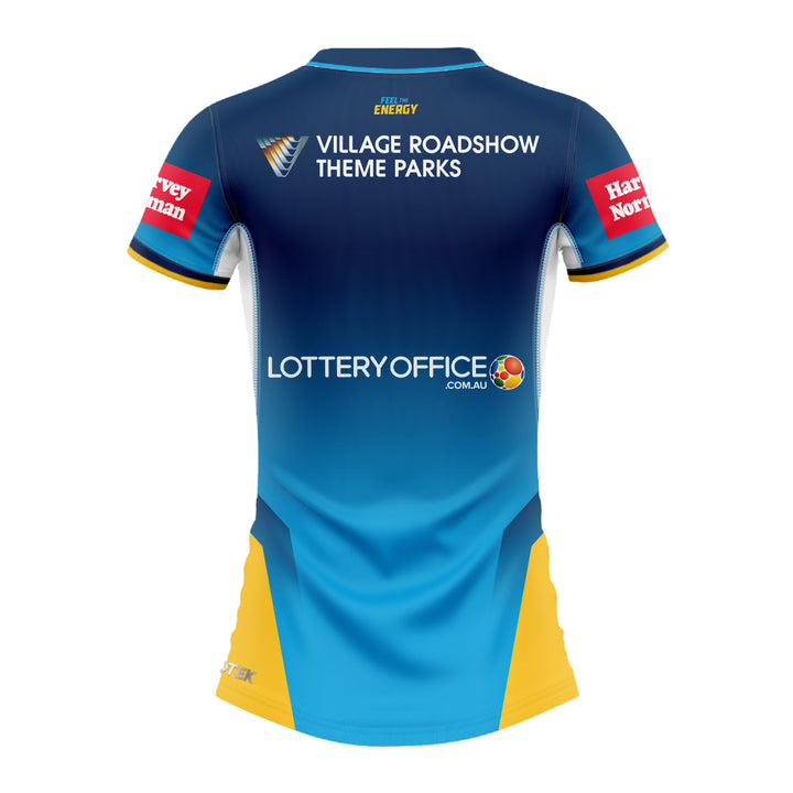 2025 Gold Coast Titans NRLW Ladies Replica Home Jersey - Fade