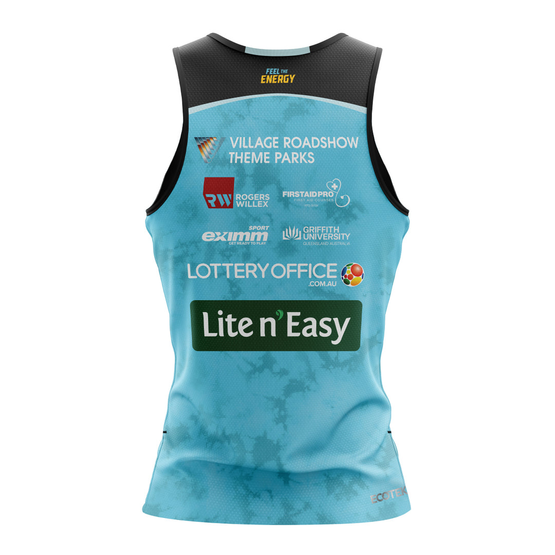 2025 Gold Coast Titans NRLW Ladies Training Singlet - Cyan